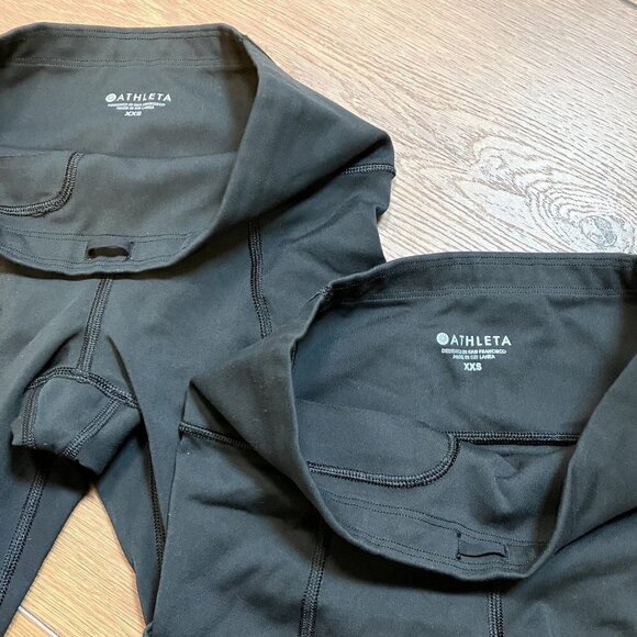 Athleta Black Bike Shorts Bundle  Size XXS - Picture 3 of 5